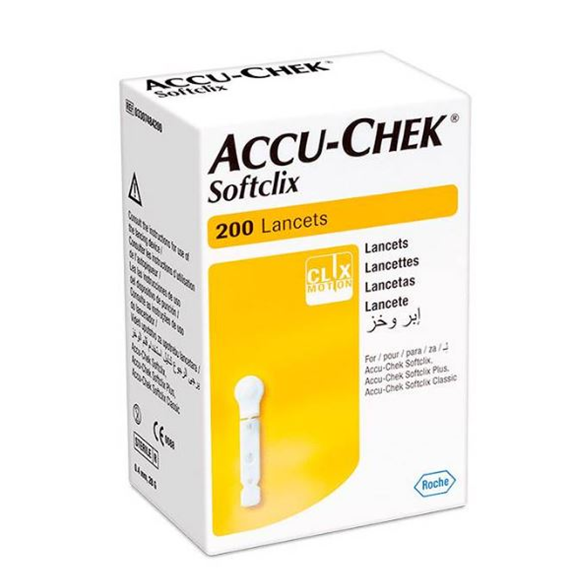 Lancetas Accu Chek Soft Clix 200 Unidades