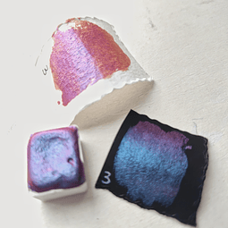 Acuarelas efecto color shift tamaño medio