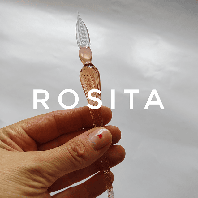 Pluma cristal hecha a mano desde