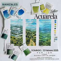 Pintar sin miedo: paisaje cafetero en acuarela -Presencial Manizales 