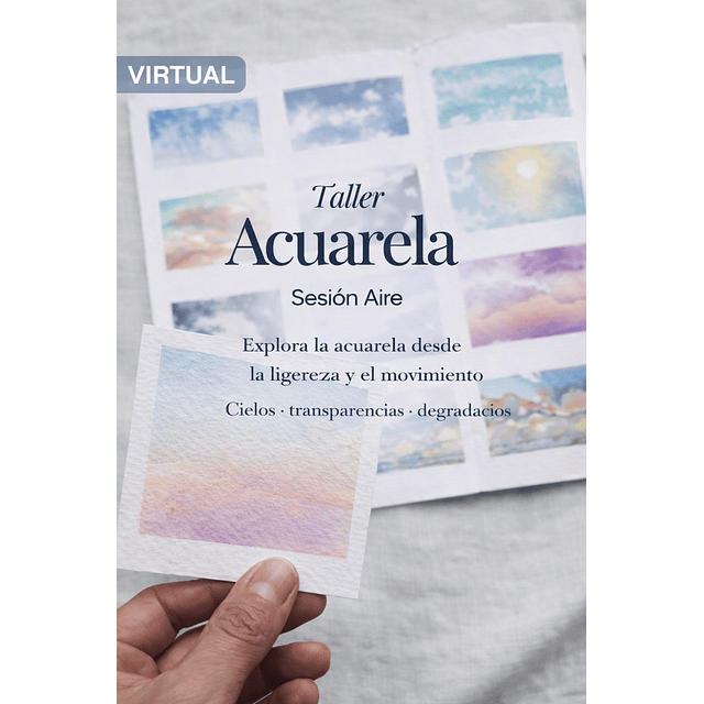 Taller virtual de acuarela: Estudio de los cuatro elementos