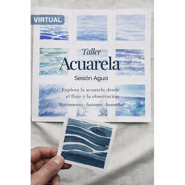 Taller virtual de acuarela: Estudio de los cuatro elementos