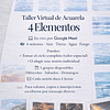 Taller virtual de acuarela: Estudio de los cuatro elementos