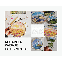 Taller Virtual Acuarela Paisaje precio anticipado hasta el 30 de marzo