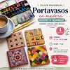 Taller Presencial – Portavasos madera  pintados con acuarela (Cali)