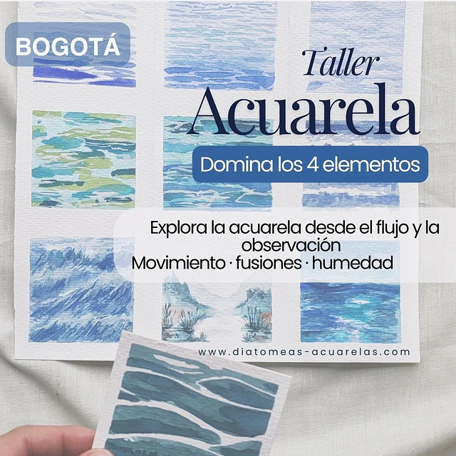 Taller Bogotá Domina los 4 Elementos en Acuarela
