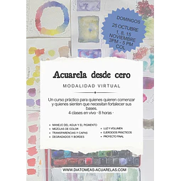  CURSO BÁSICO DE ACUARELA desde