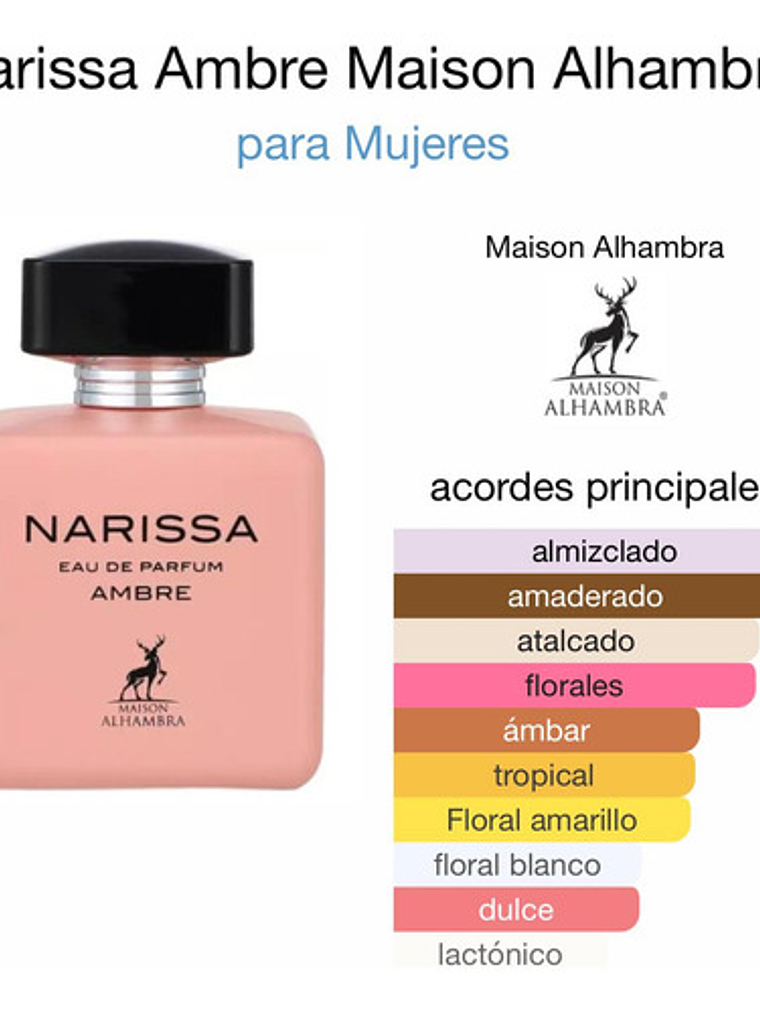 Maison Alhambra Narissa Edp Ambre 100 Ml 3
