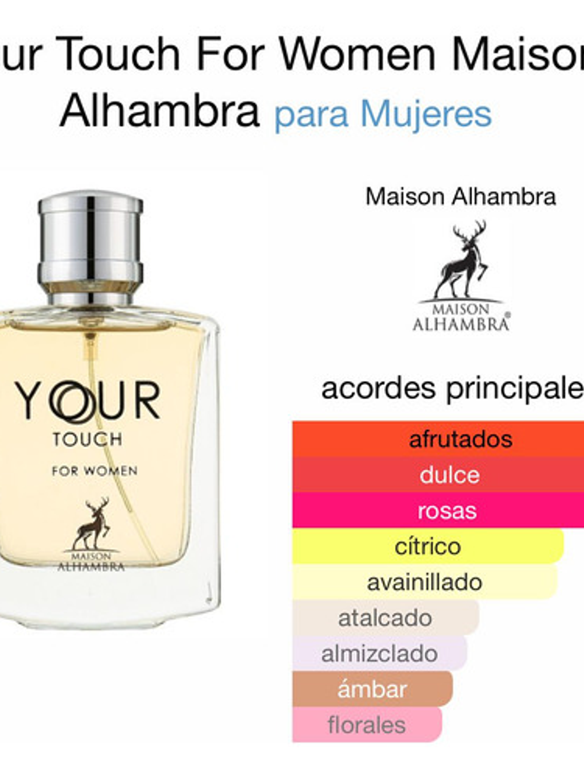 Perfume Edp Maison Alhambra Your Touch For Women 100 Ml 3