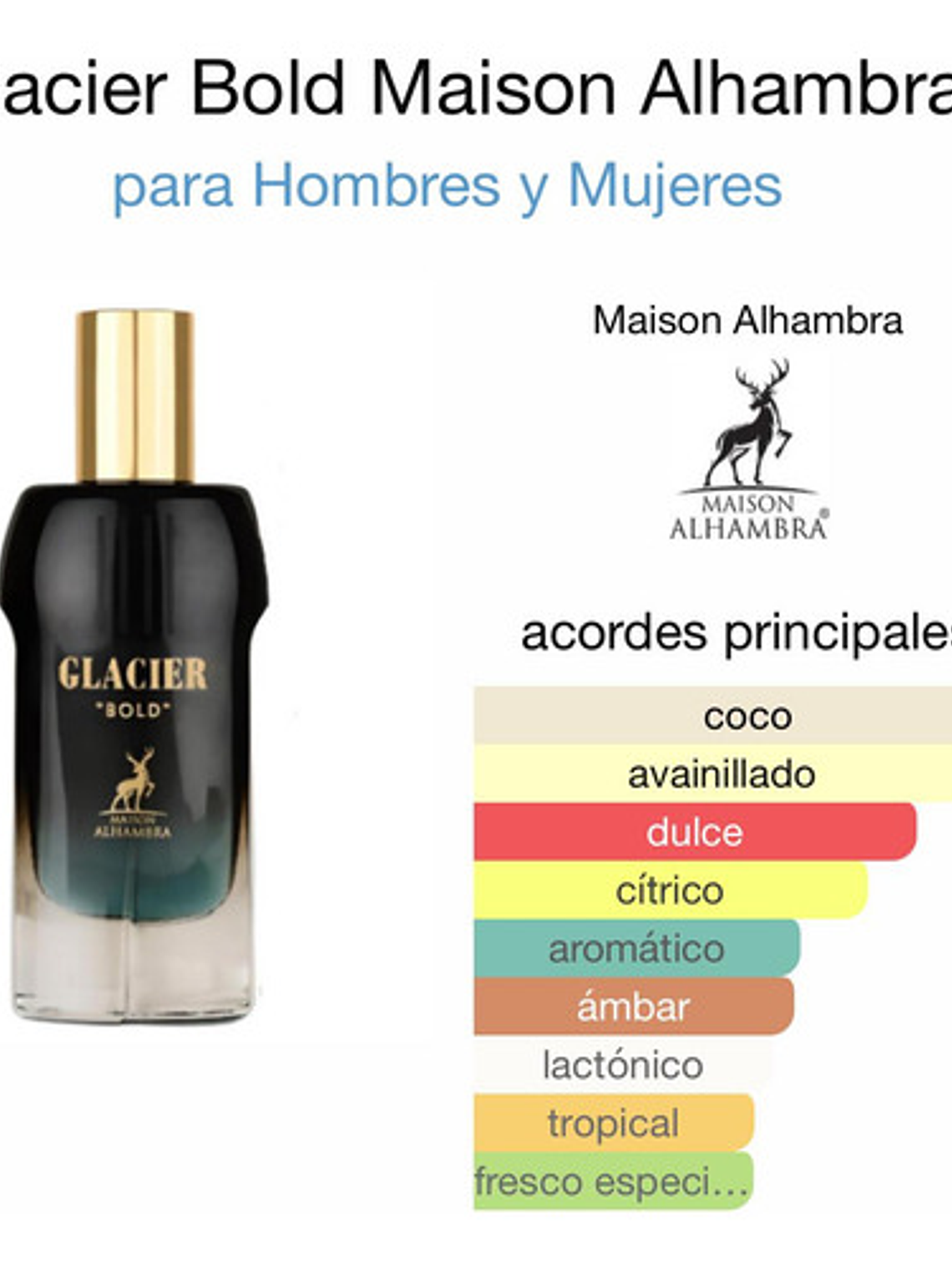 Perfume Maison Alhambra Glacier Bold Edp 100ml Hombre 3