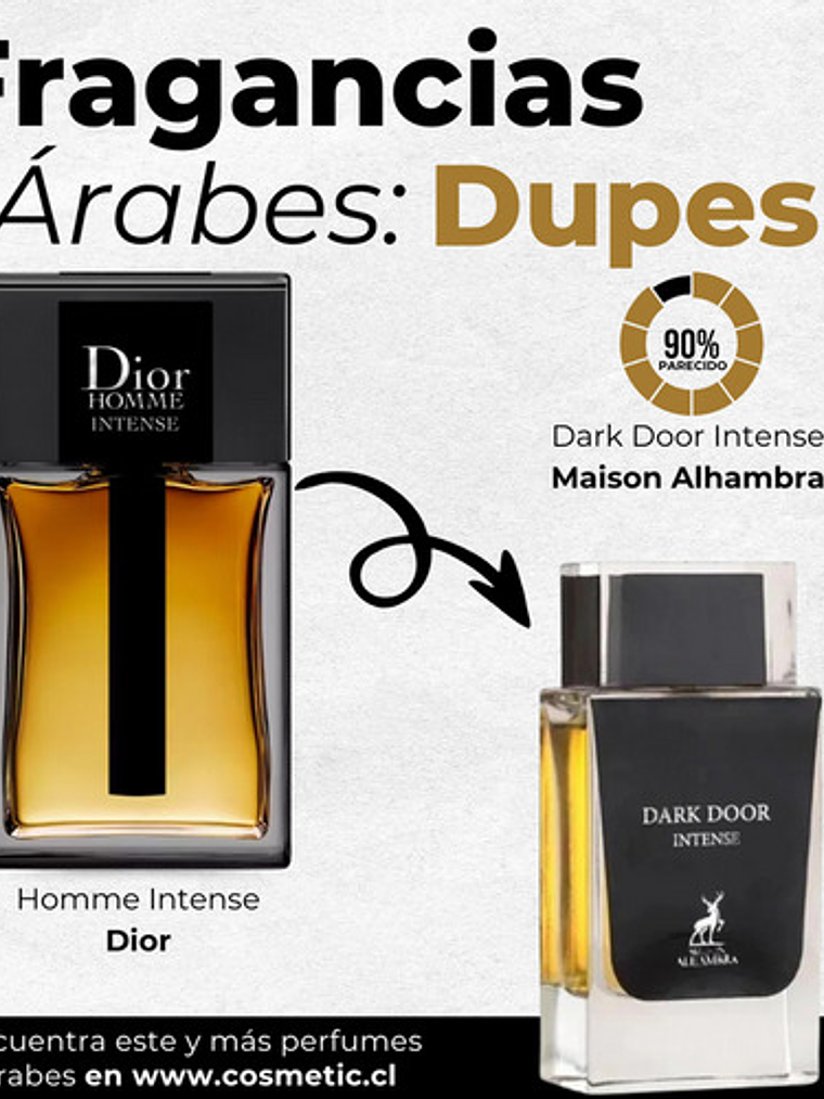Maison Alhambra Dark Door Intense Edp 100ml Hombre Original 4