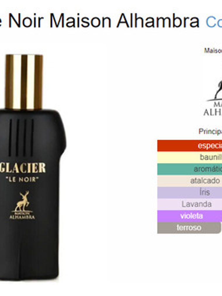 Perfume Árabe Glacier Le Noir By Maison Alhambra Edp 100ml Hombre 6