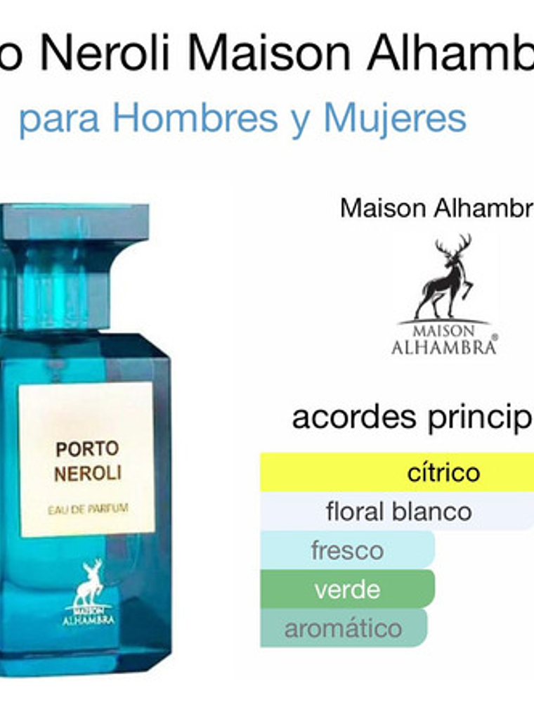 Alhambra Porto Neroli 80ml Edp 3