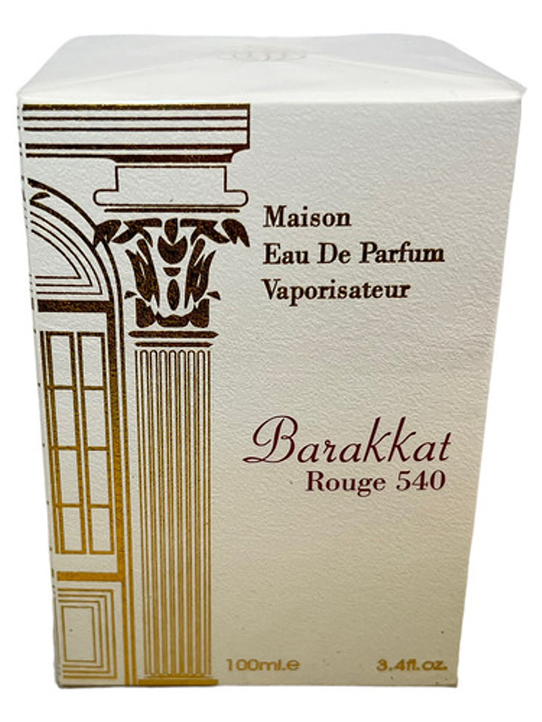 Perfume Fragrance World Barakkat Rouge 540 Maison 100ml Unisex 3