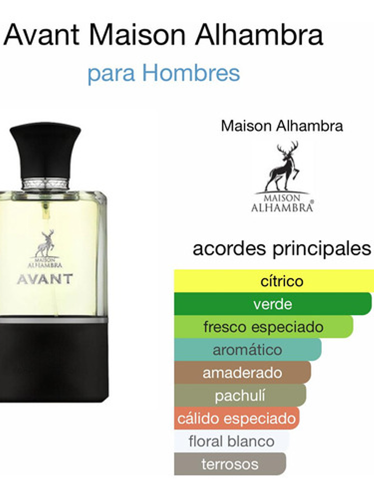Perfume Maison Alhambra Avant Edp 100ml Hombre 3