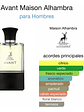 Perfume Maison Alhambra Avant Edp 100ml Hombre - Miniatura 3
