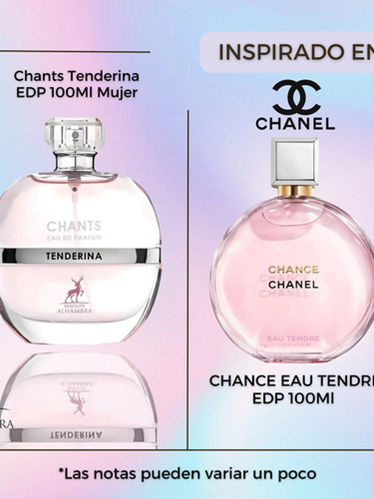 Chants Tenderina Maison Alhambra Edp 100ml Mujer Original 3