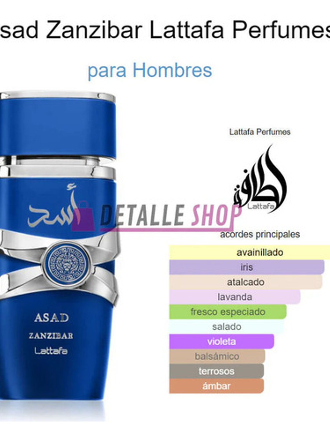 Asad Zanzibar Lattafa Edp 100 Ml Perfume Hombre Original 2