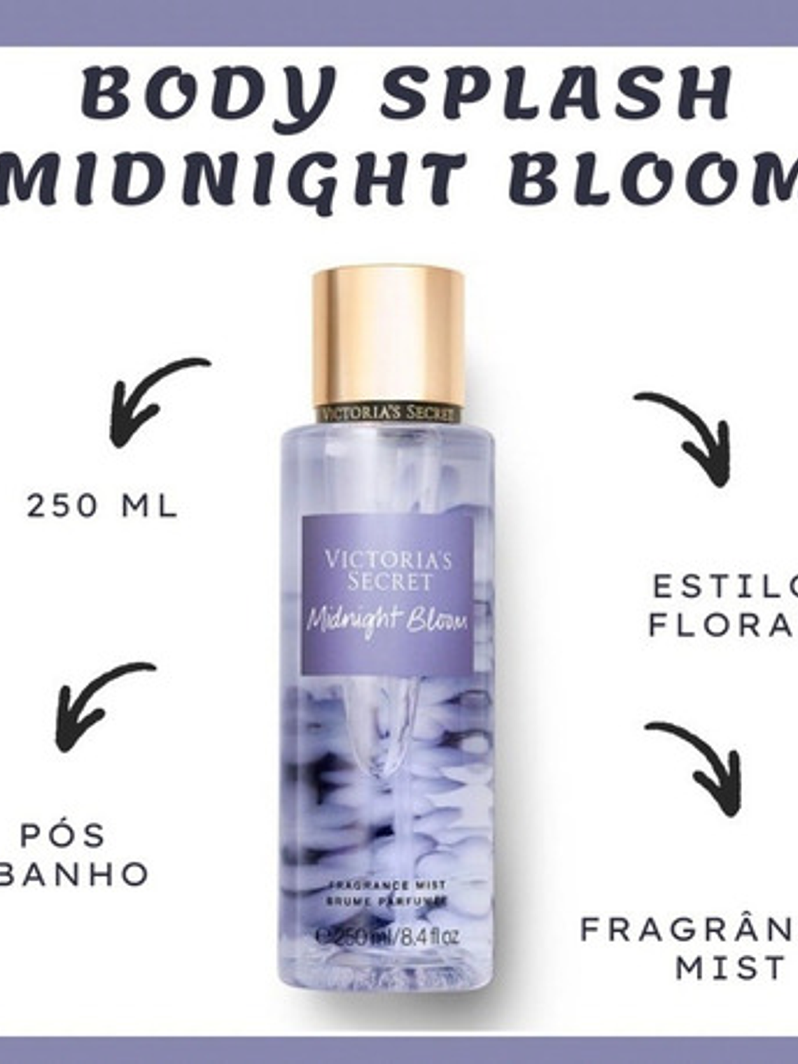 Victoria's Secret Midnight Bloom Body Splash 250 Ml 11