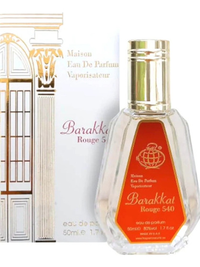 Perfume Eau De Parfum Fragrance World Barakkat Rouge 540 50ml Unisex 2