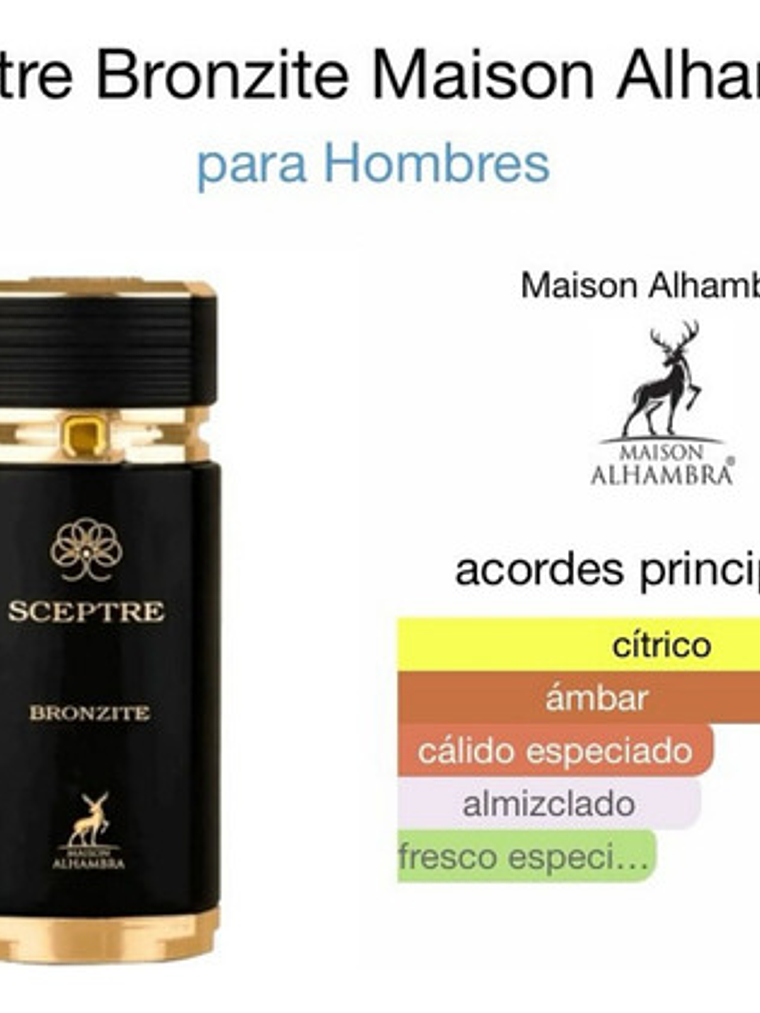 Perfume Maison Alhambra Sceptre Bronzite Edp 100 Ml 9