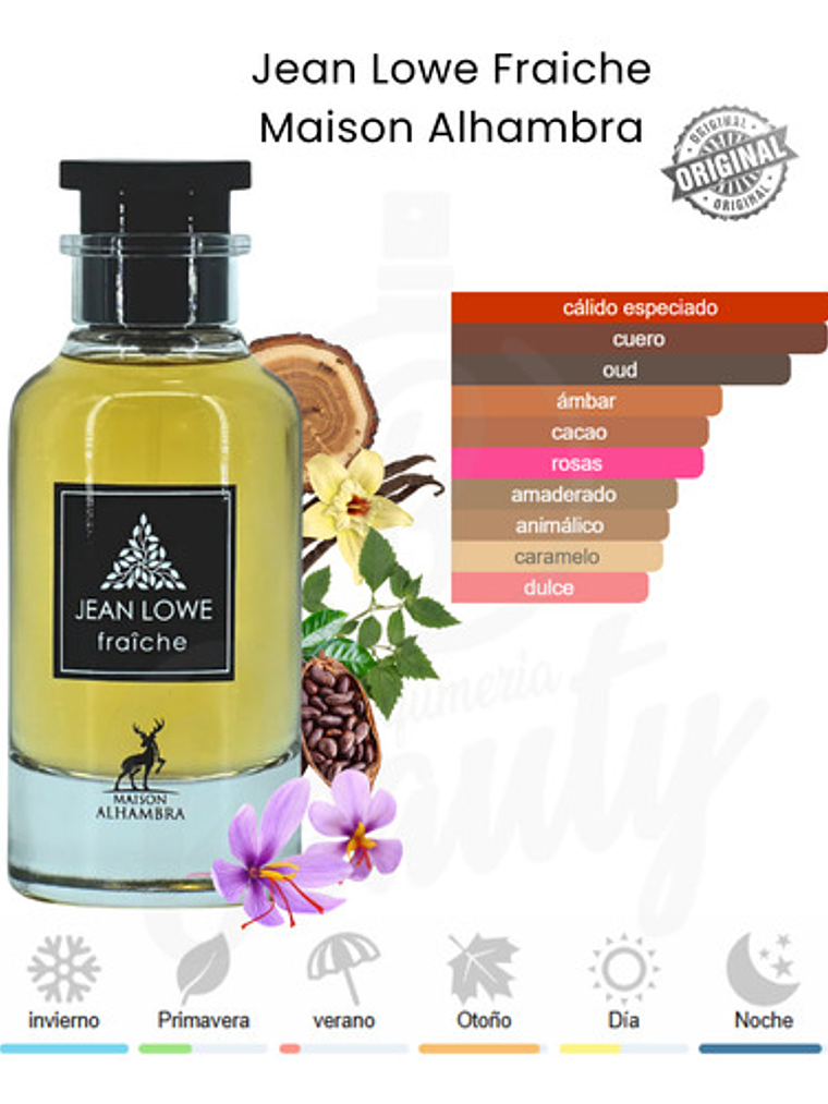 Maison Alhambra Jean Lowe Fraiche Unisex Edp 100 Ml 2