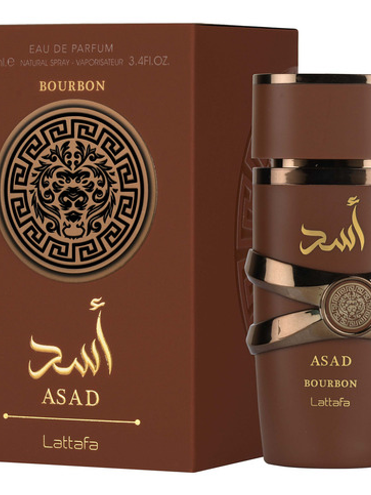 Lattafa Asad Bourbon Eau De Parfum Spray Para Hombre 100 Ml 1