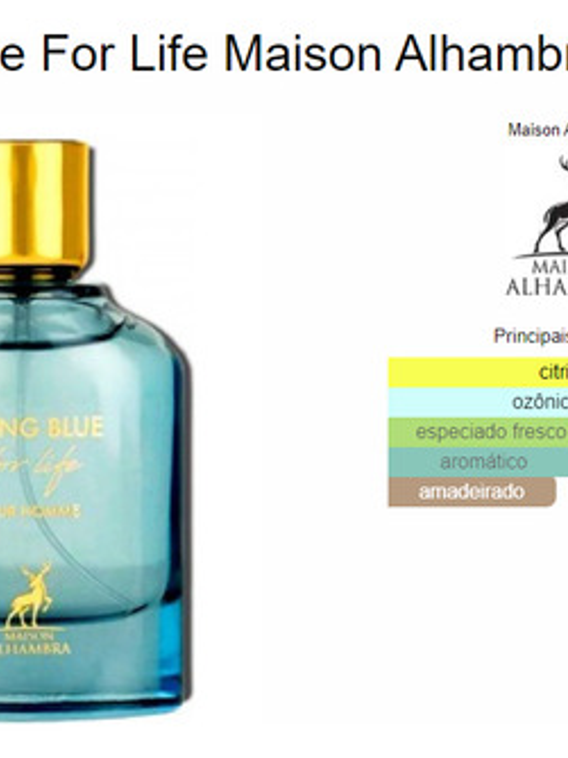 Maison Alhambra Daring Blue For Life Edp 100ml Perfume 2