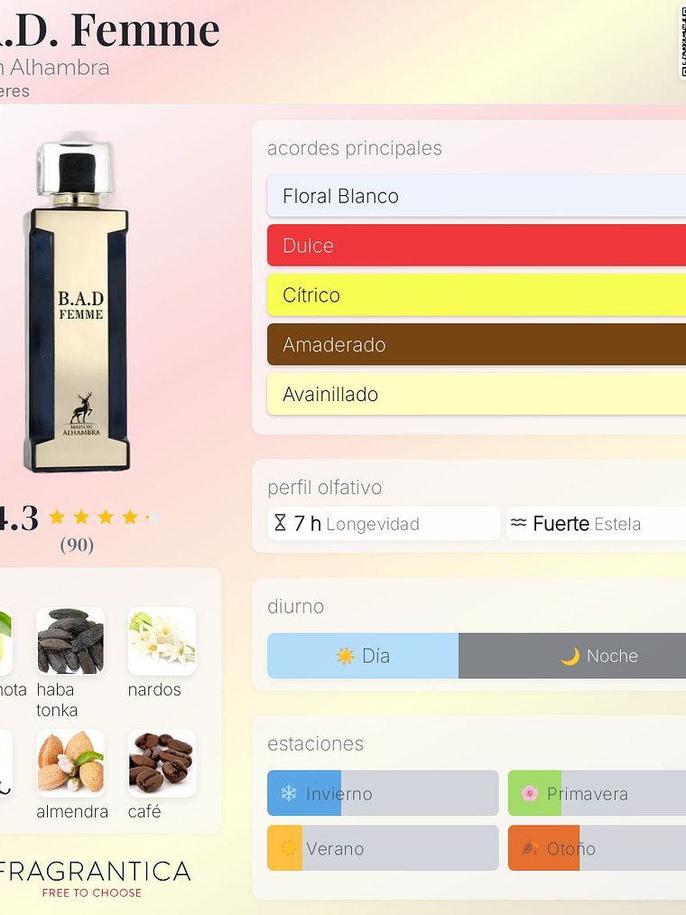 Bad Femme 100 ml edp Maison Alhambra mujer perfume original 2