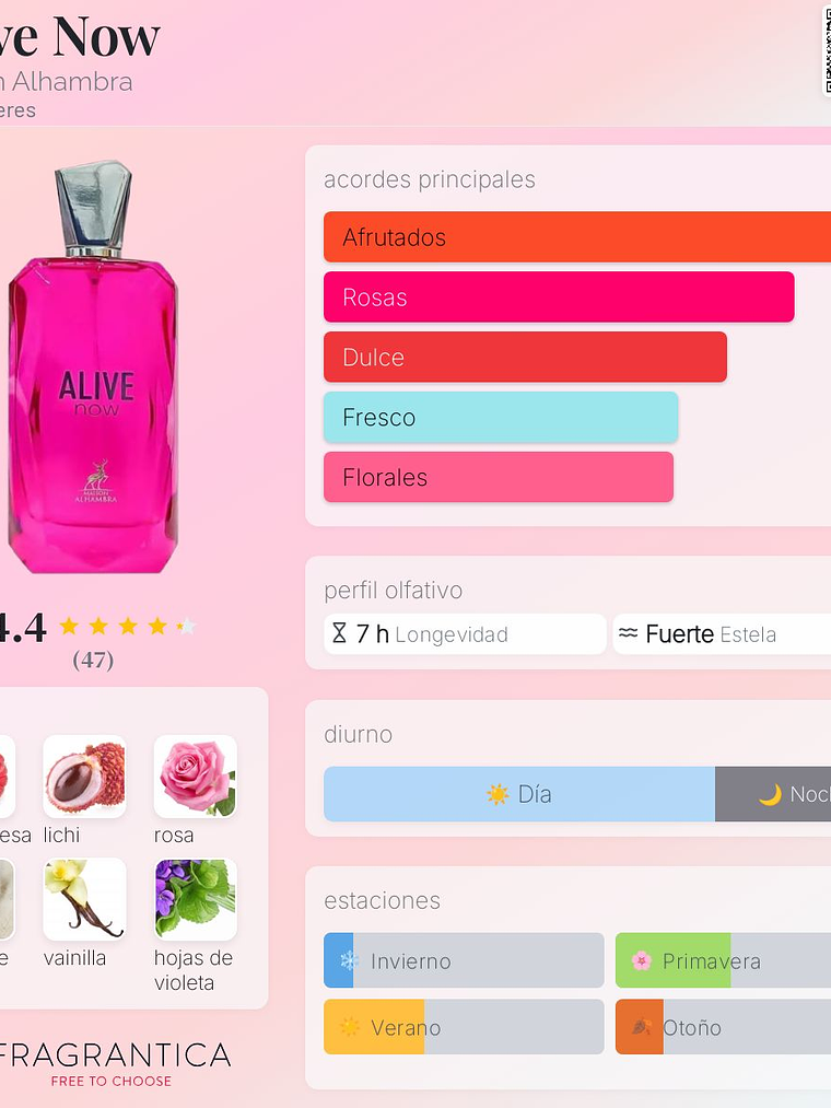 Alive Now 100 ml edp Maison Alhambra mujer perfume original 2