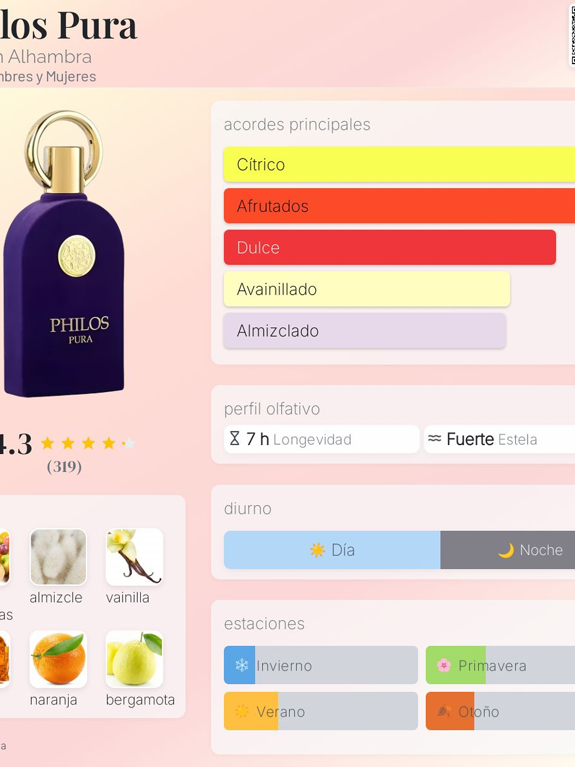 Philos pura Edp 100 ml edp Maison Alhambra hombre perfume original 2