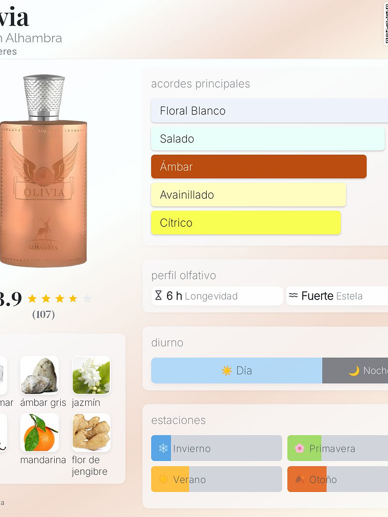 Olivia 80 ml edp Maison alhambra mujer perfume original 2