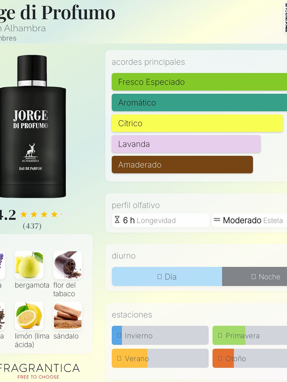 Jorge di profumo 100 ml edp Maison Alhambra hombre perfume original 2