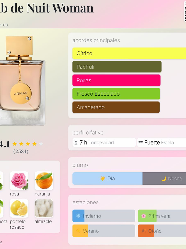 Club De Nuit Mujer 200 ml edp Armaf mujer perfume original 2