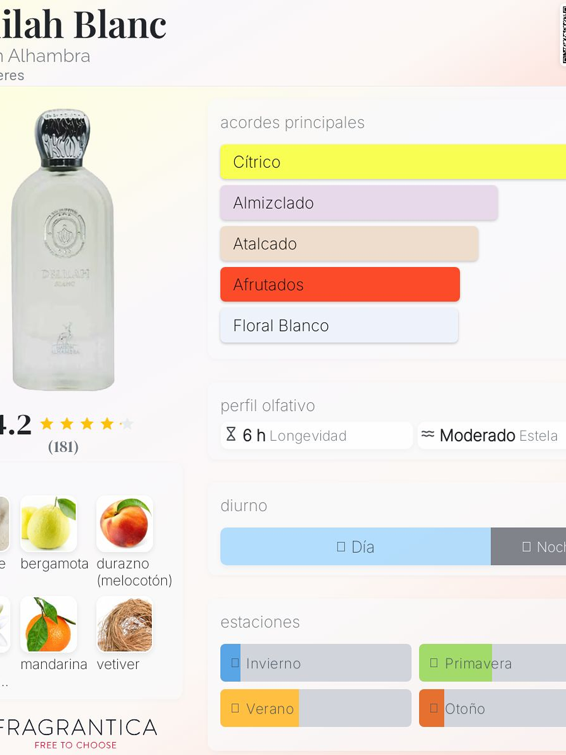 Delilah blanc 100 ml edp Maison Alhambra mujer perfume original 2