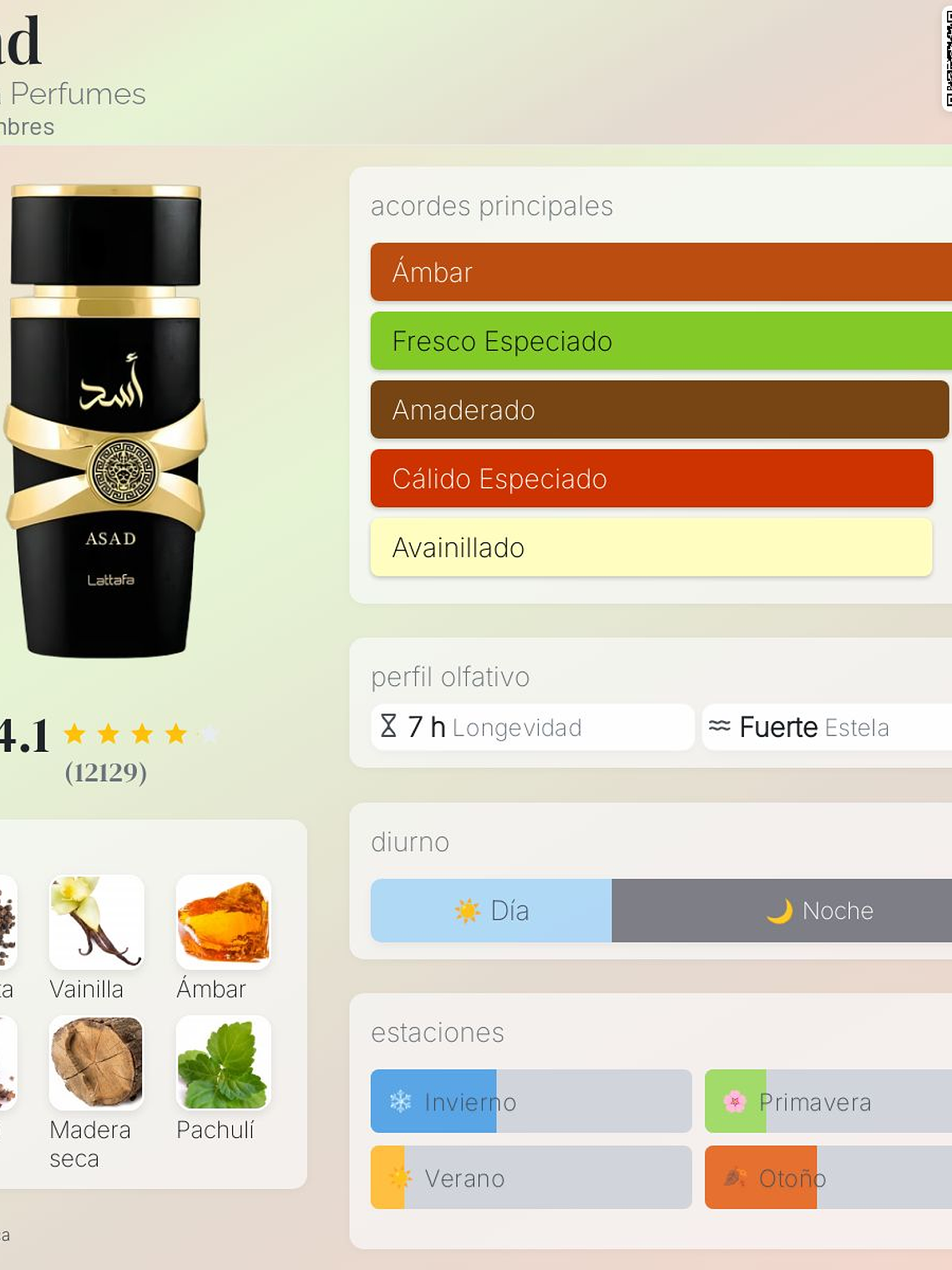 Asad 100 ml edp Lattafa hombre perfume original 2