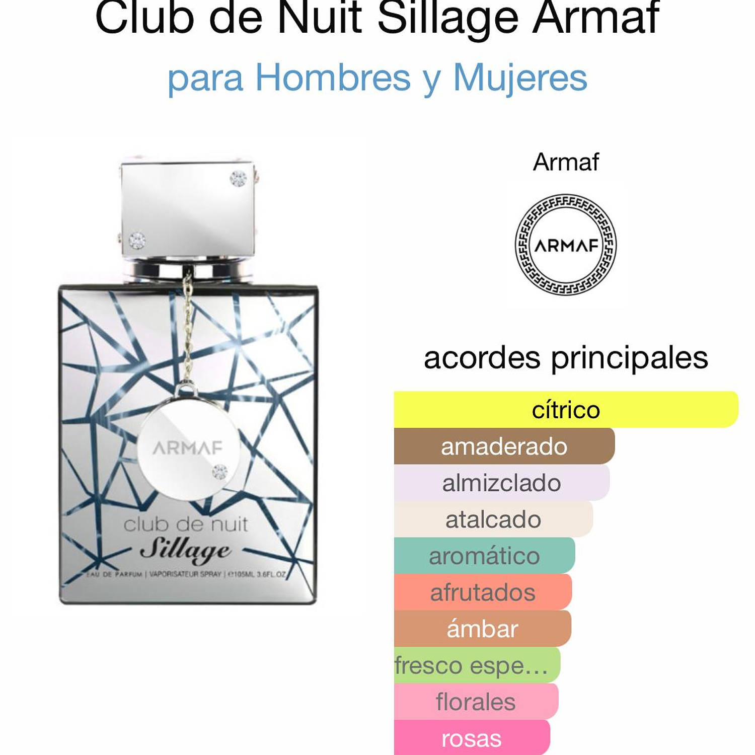 Club De Nuit Sillage Armaf EDP 105 Ml Hombre 2