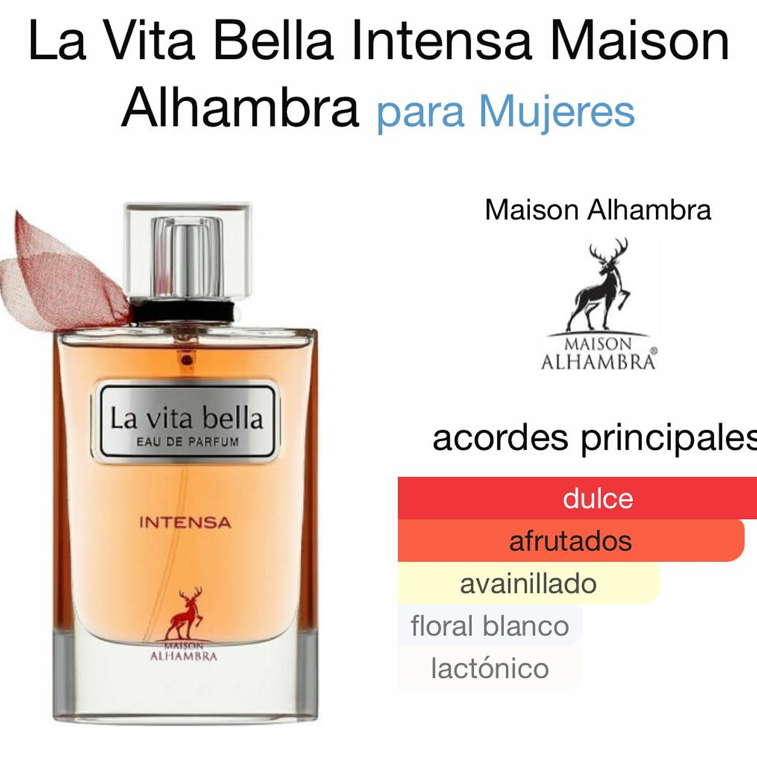 La Vita Bella Intensa Maison Alhambra Edp 100 ML Mujer 2