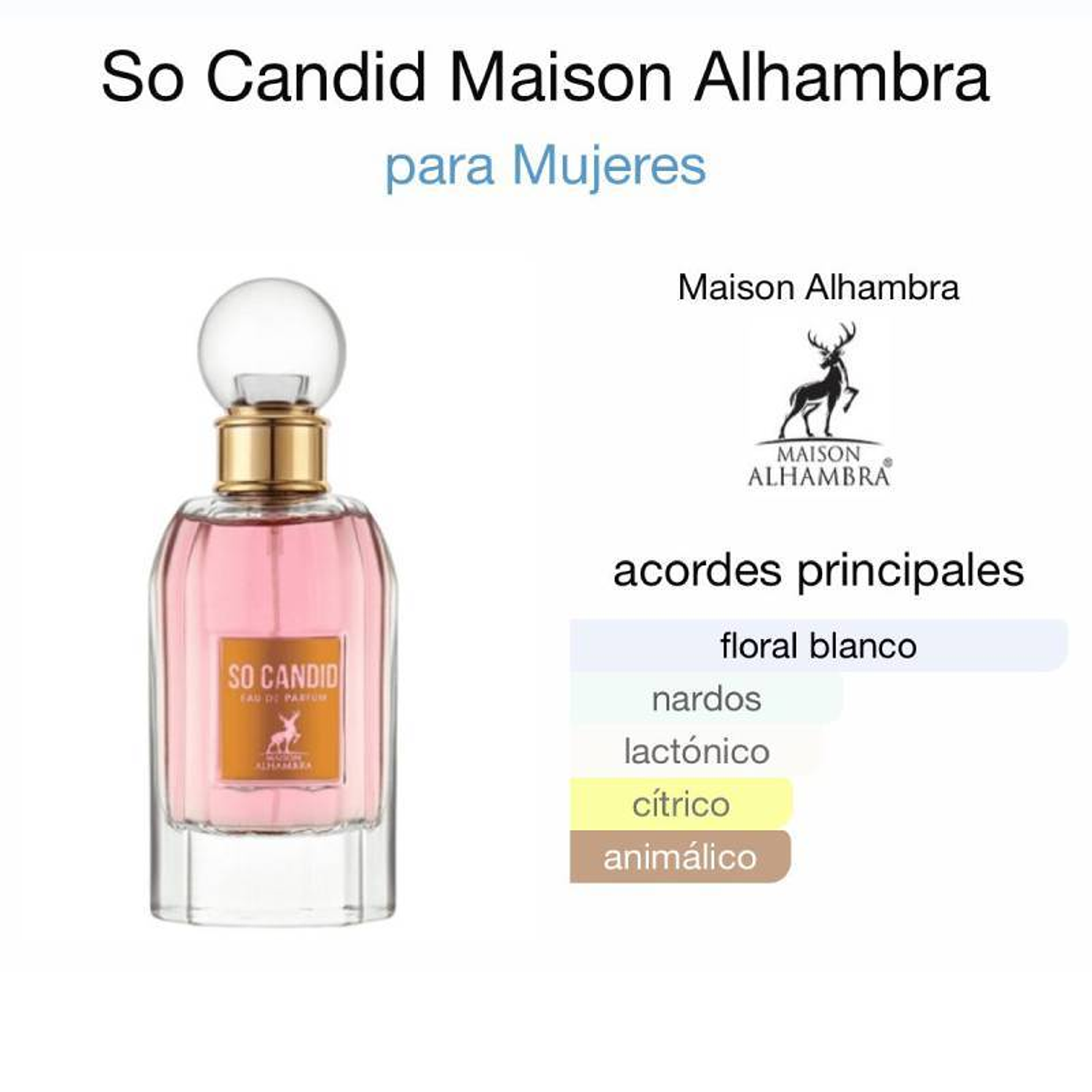 So Candid Maison Alhambra EDP 85ml Mujer 2