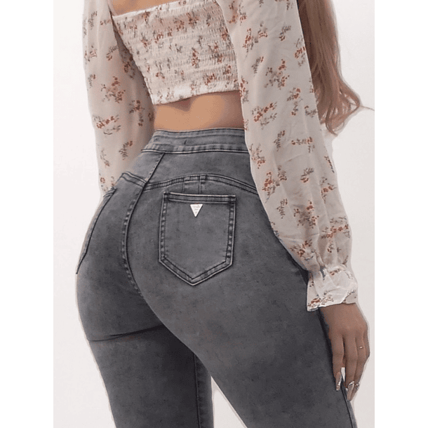 Jeans trenzado gris 5