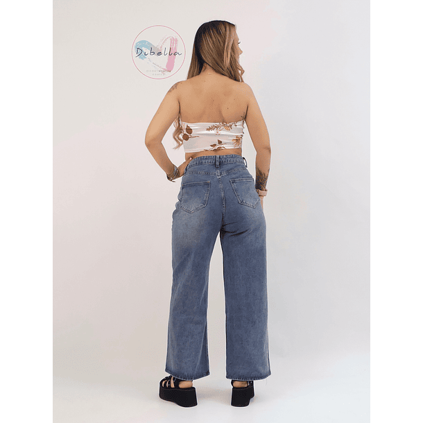 Jeans wide legs liso 5