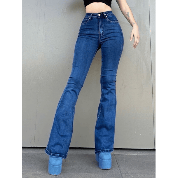 Jeans Flare Azul 13