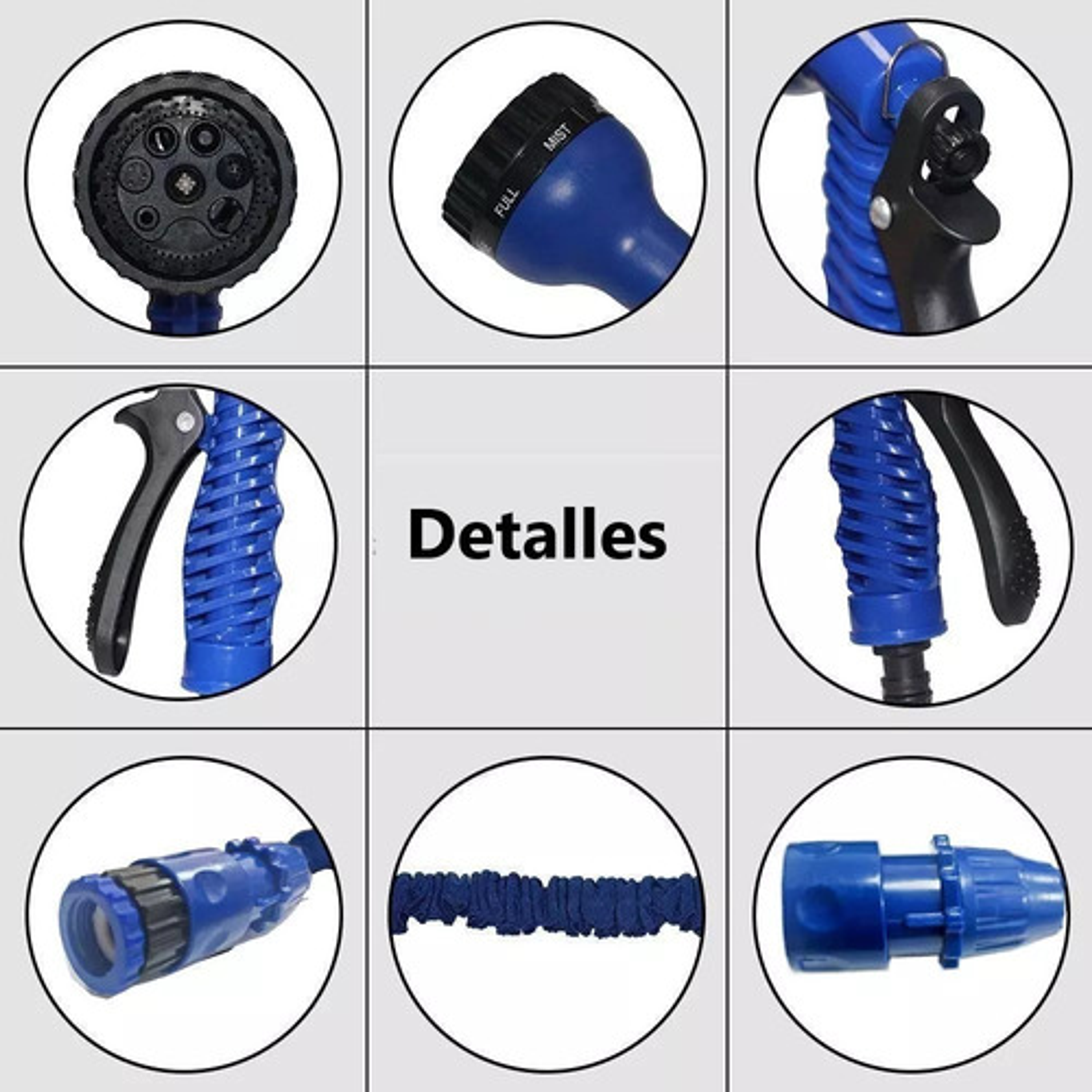 Manguera Retractil 22 Metros Expandible + 7 Modos De Chorros 9