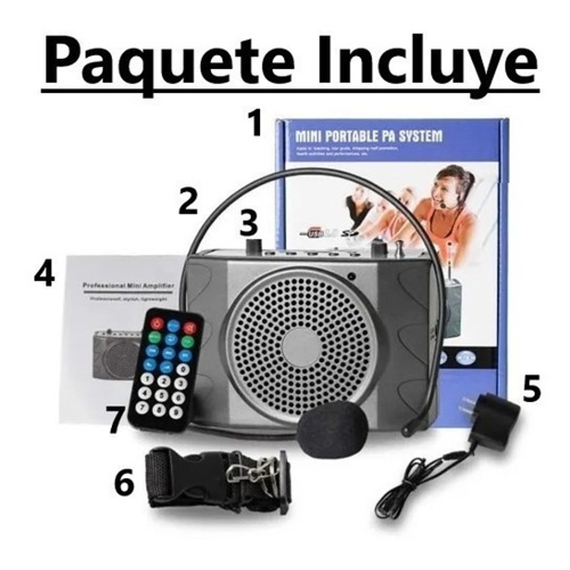 Potente Parlante Con Radio Fm Usb Microfono 4