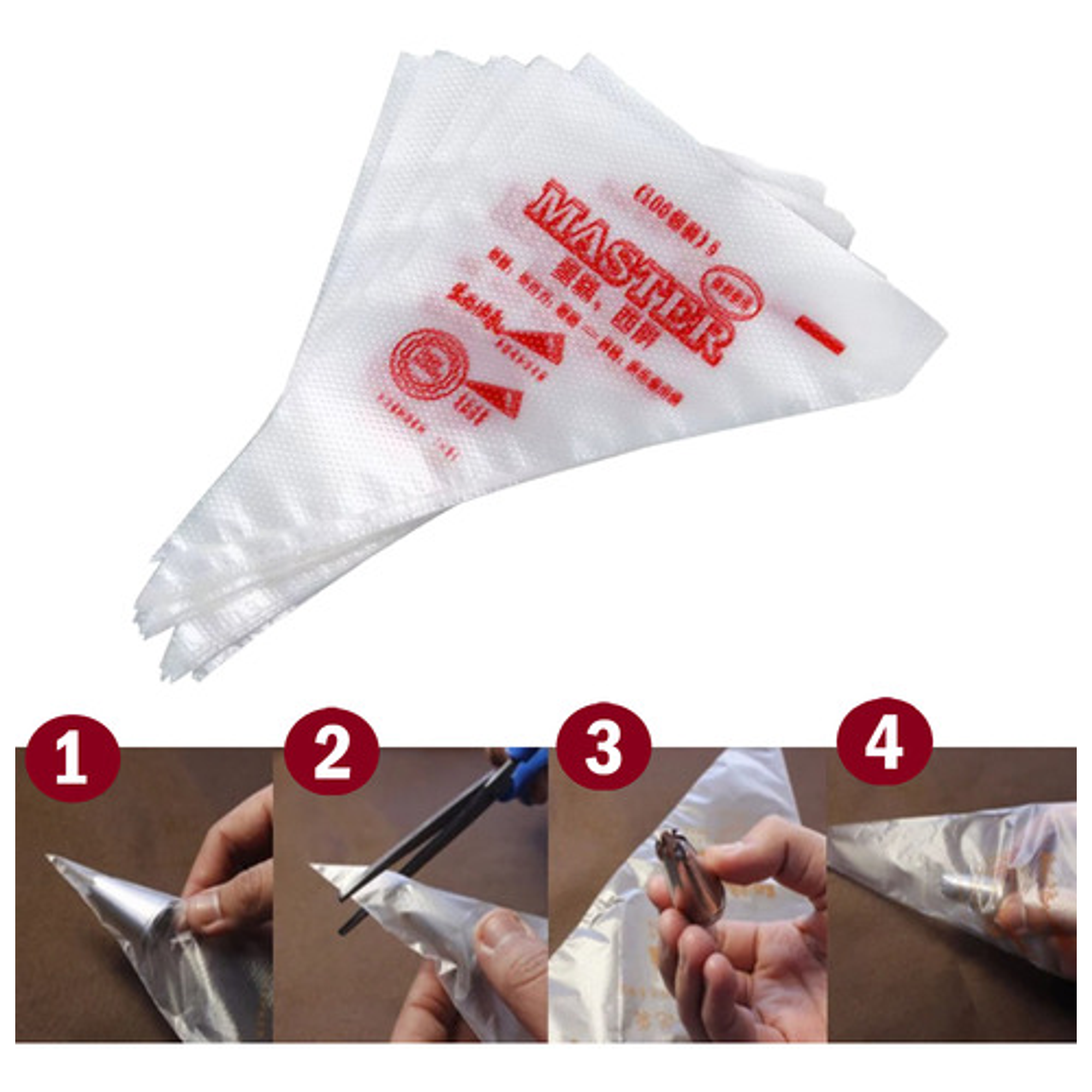 Bolsas De Repostería Desechables De 100 Unidades 9