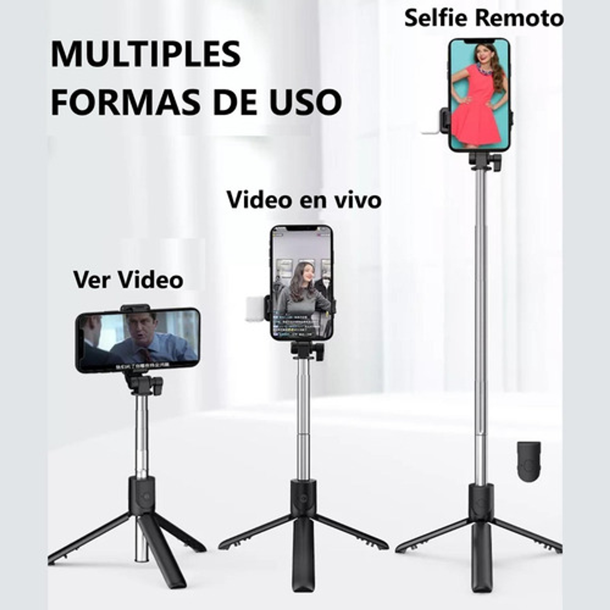 Palo Selfie Stick Tripode Bluetooth 68cm 4