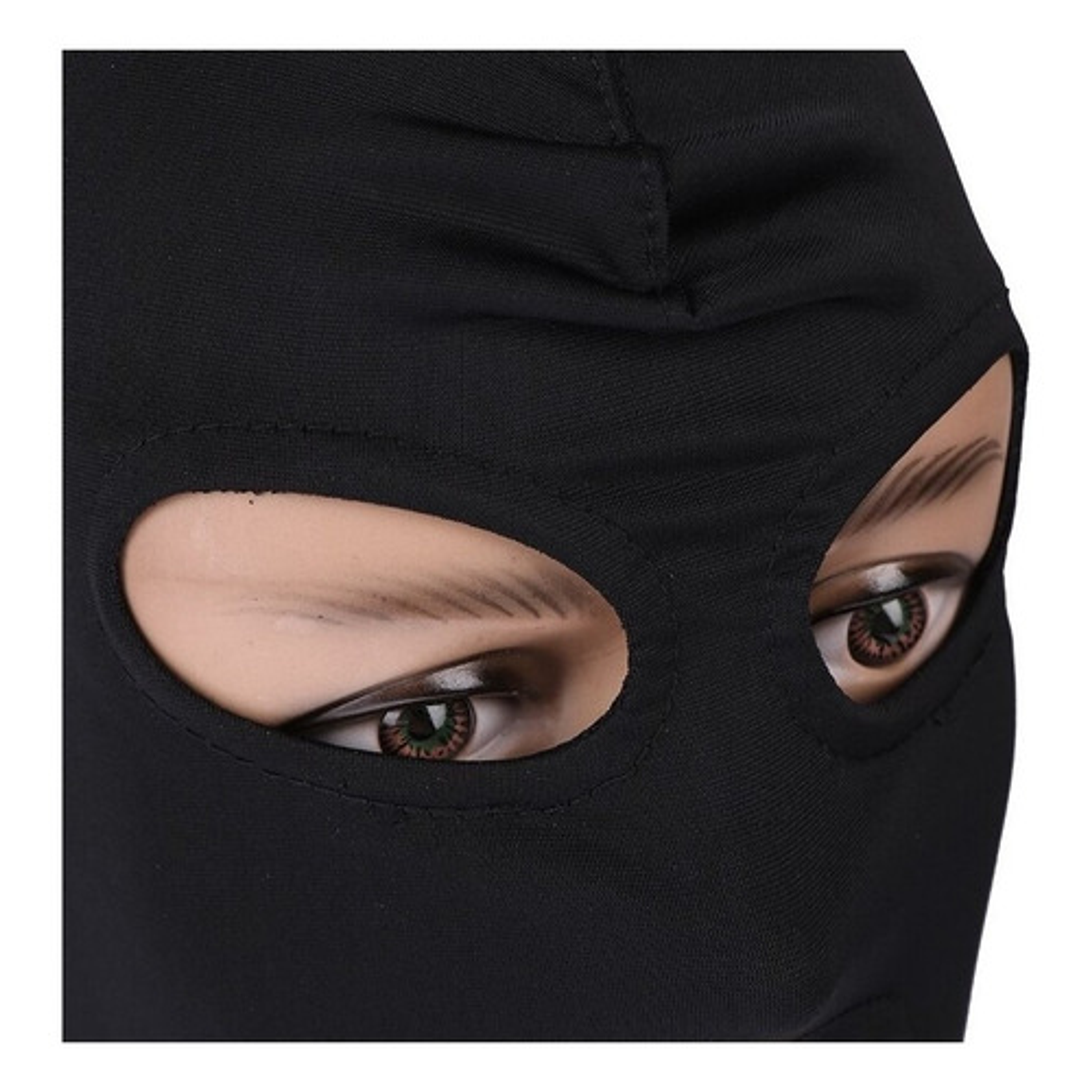 Mascara Negra Con Ojos Y Boca Para Juego 3