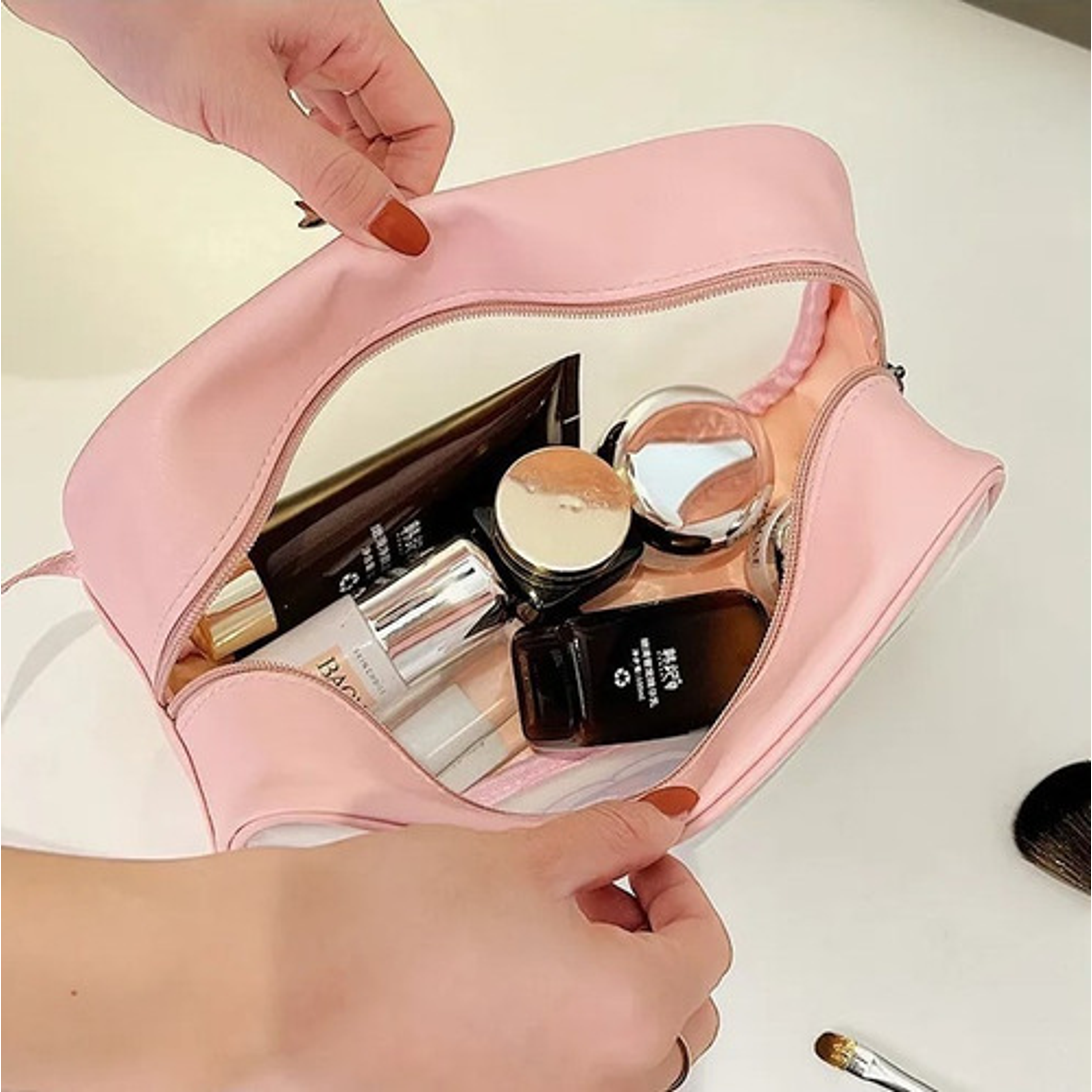 Bolsa De Maquillaje Estuche Neceser Con Diseño 31x21x12 4