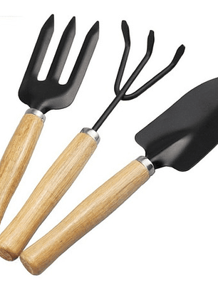 Kit De 3 Herramientas De Jardín