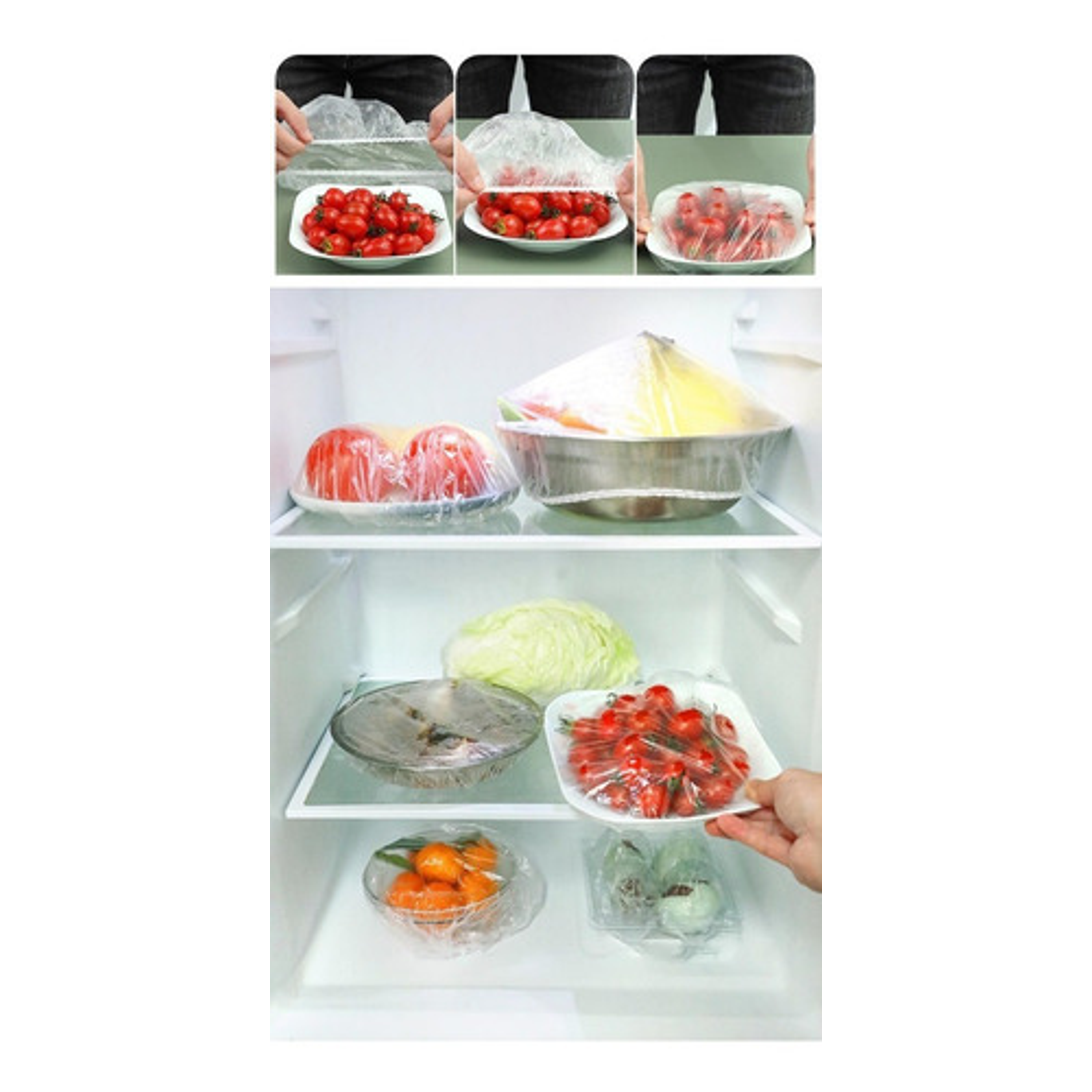 100 Cobertores De Plástico Multiuso Bolsas Cubiertas Elástic 7